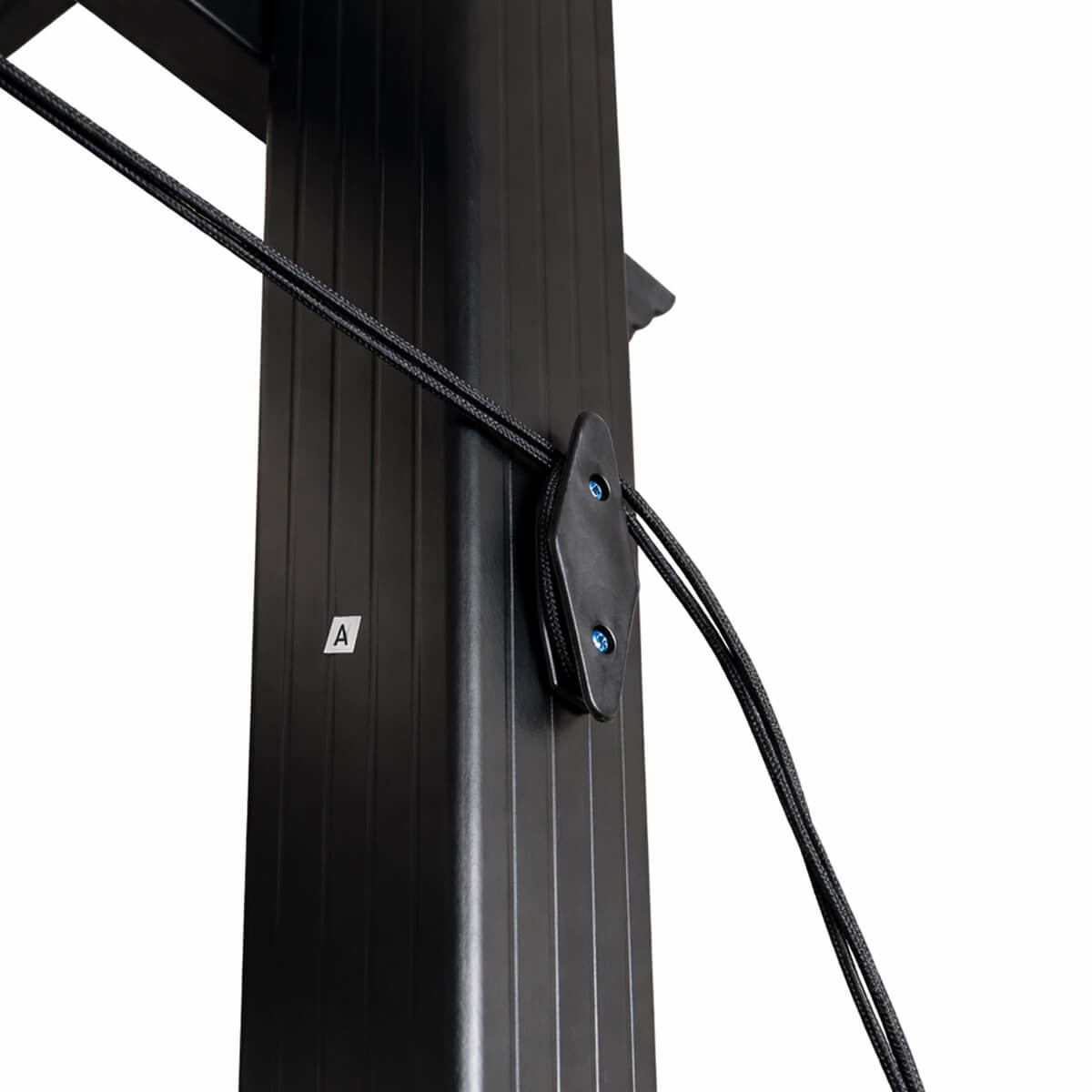 Lund & Leaf STRONG Pergola / Terrassöverdrag 3x3m, svart ram, grått överdrag