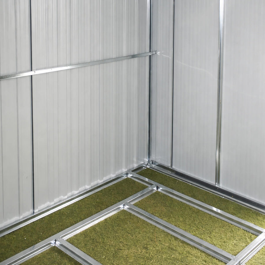 Metallinen pihavaja 5,3 m² – harmaa sokkeli