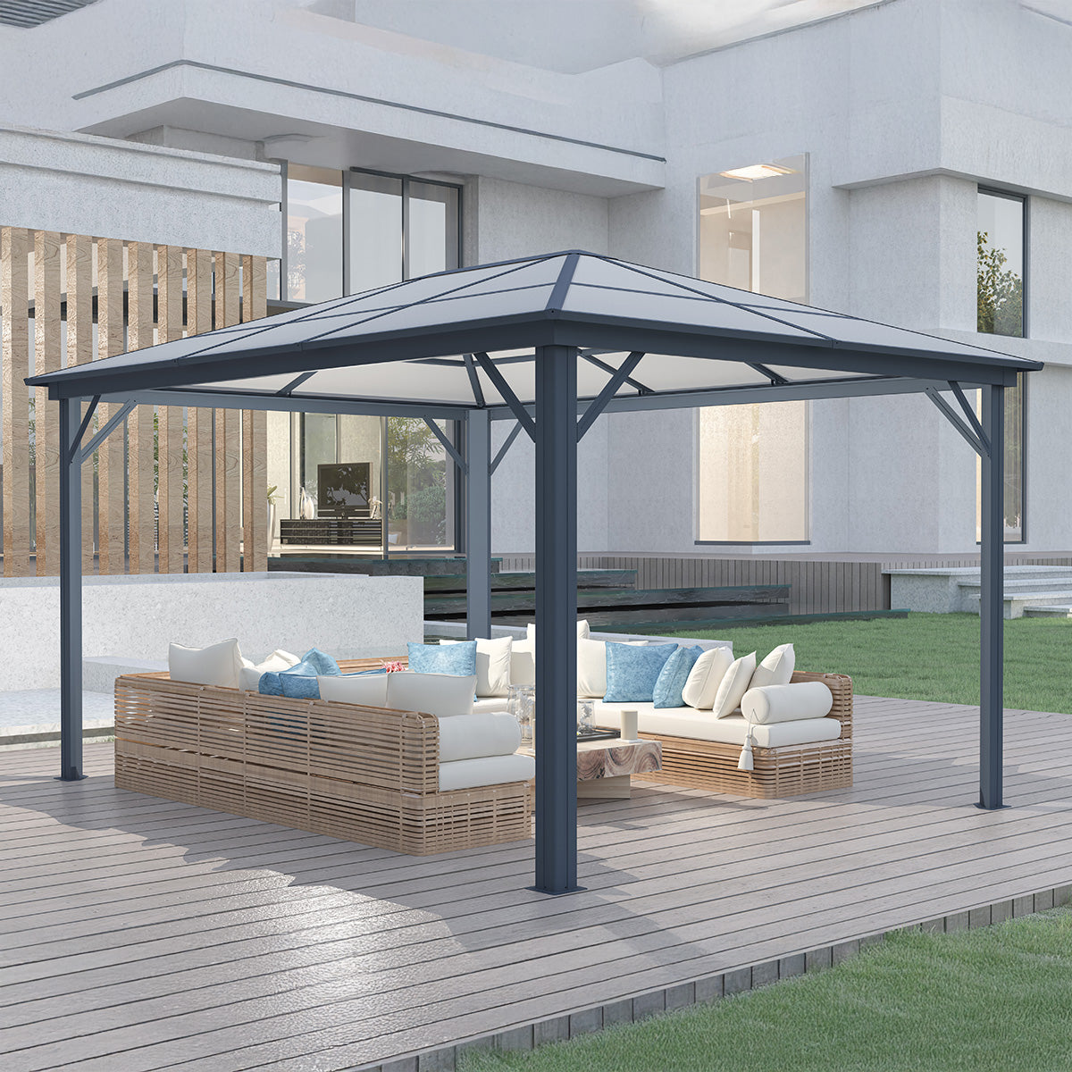 Pohjola Garden Kovakattoinen Paviljonki PC-katolla 3x4m