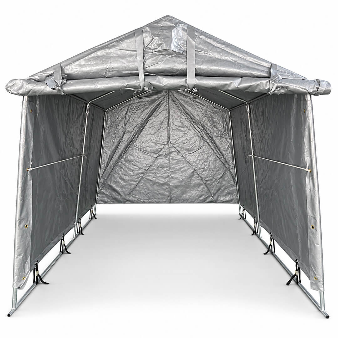 Pressutalli 2 × 3 m – 500 g PVC, tummanharmaa
