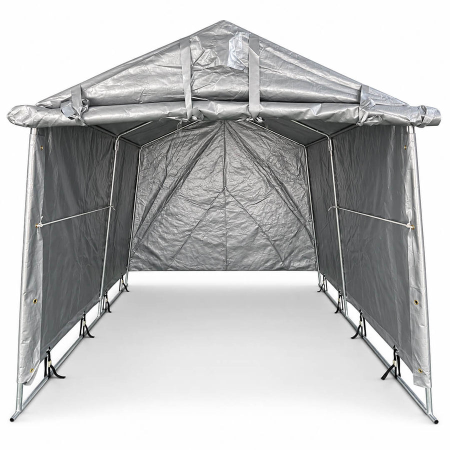 Pressutalli 2 × 3 m – 500 g PVC, tummanharmaa