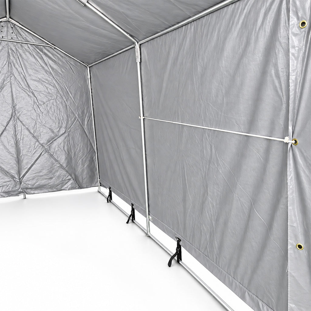 Pressutalli 2 × 3 m – 250 g PE, tummanharmaa