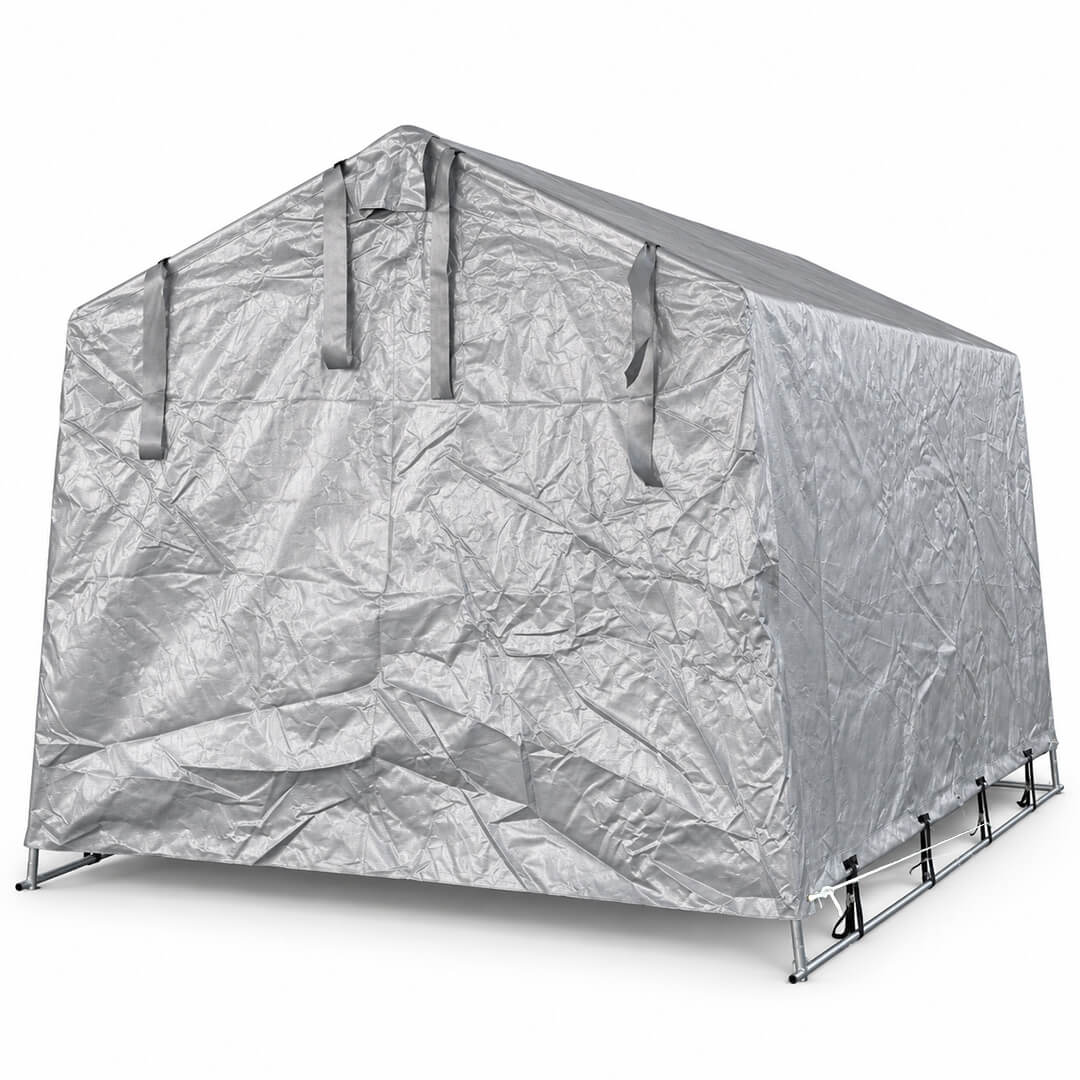 Pressutalli 2 × 3 m – 500 g PVC, tummanharmaa