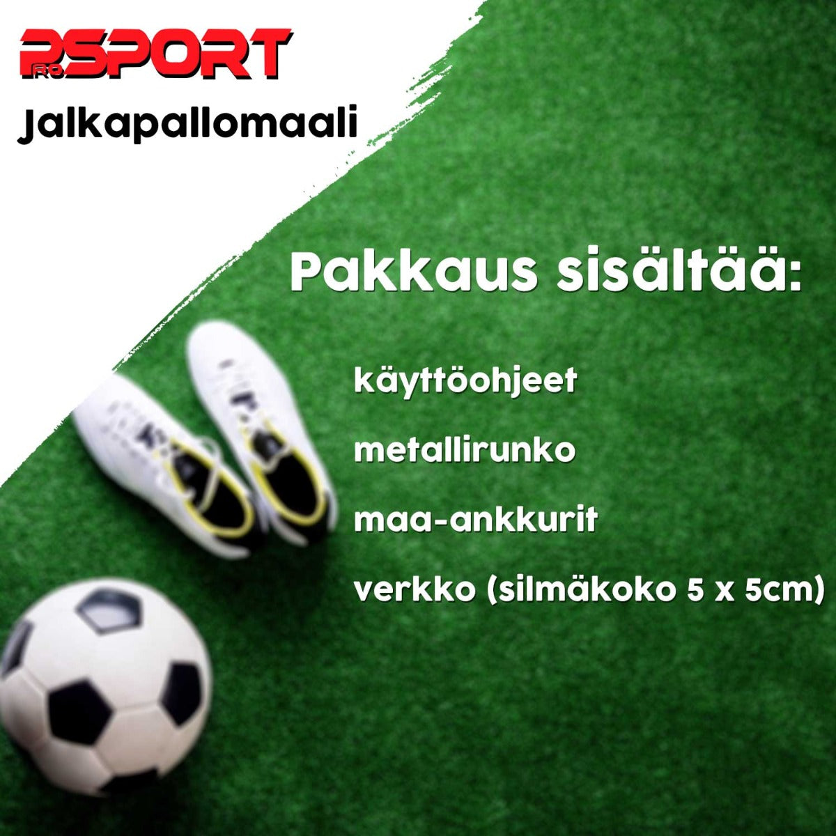 2 x Prosport jalkapallomaali Official 366 x 183 cm