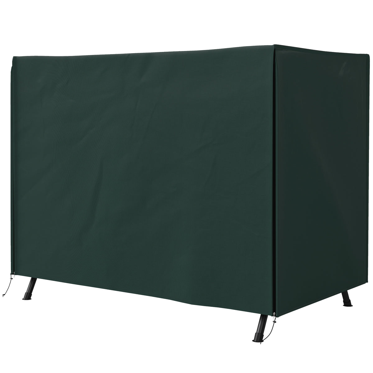Vedenpitävä suojapeite isolle puutarhakeinulle, 600D Oxford, 205 x 124 x 164 cm, tummanvihreä