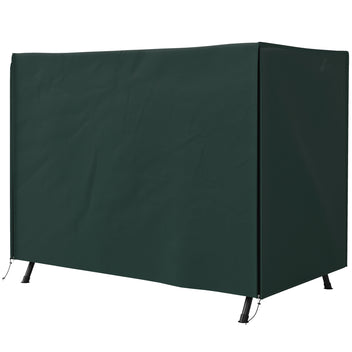 Vedenpitävä suojapeite isolle puutarhakeinulle, 600D Oxford, 205 x 124 x 164 cm, tummanvihreä