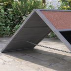 Koiran agility A-este, korkeus säädettävä, liukumaton, kuusi, 173 x 59 x 66 cm, harmaa