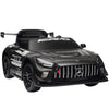 Lasten sähköauto Mercedes-AMG 12V, kaukosäädin, LED ja langaton musiikki, 3–8 v, musta