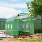 Vahvistettu tunnelikasvihuone 170 g/m² katteella, 3 x 2 x 2 m, vihreä