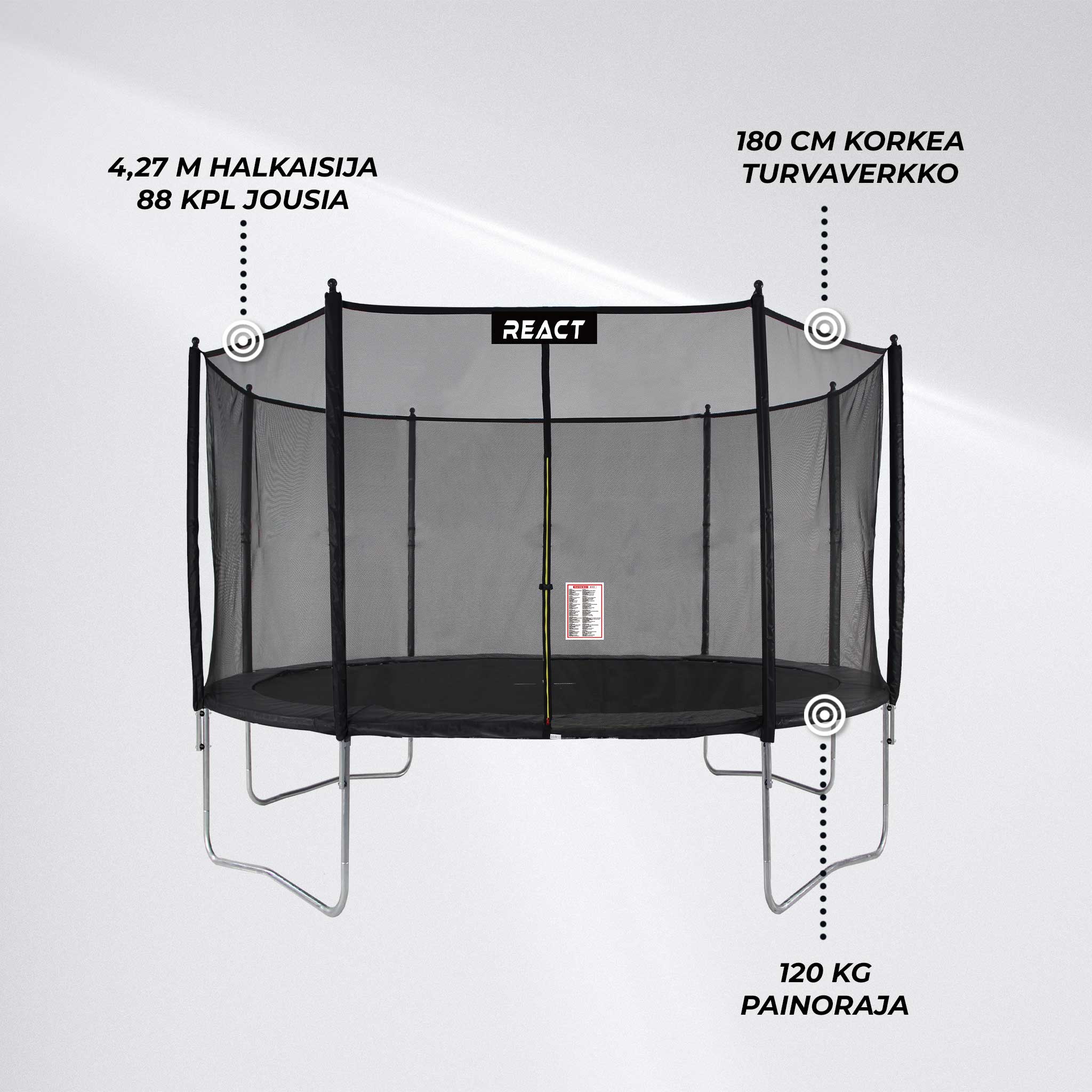 React Trampoliini 427cm