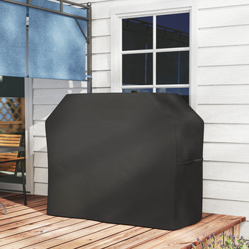 Vedenpitävä grillin suojapeite, 147 x 61 x 120 cm, musta