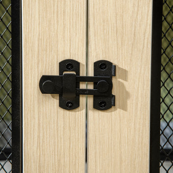 Koiran häkkikaappi kahdella ovella ja vettä hylkivällä tyynyllä, 94 x 60 x 71,5 cm, tammi/musta