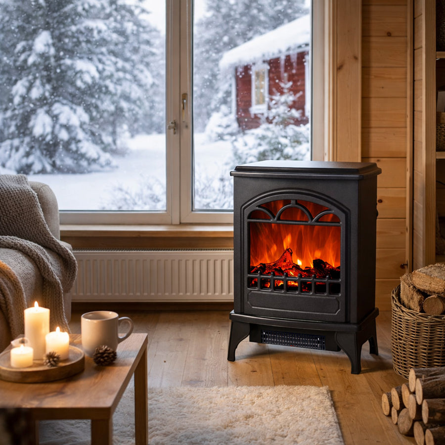 Elkamin Hehku 1750/1950W – lågaeffekt, överhettningsskydd, svart