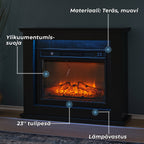 LYKKE SÄHKÖTAKKA L, 2000W, MUSTA