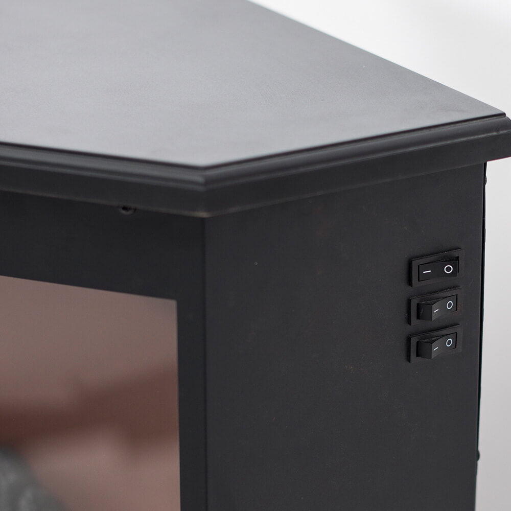 Elkamin Firenze 750/1500W – MDF-ram, fjärrkontroll, vit
