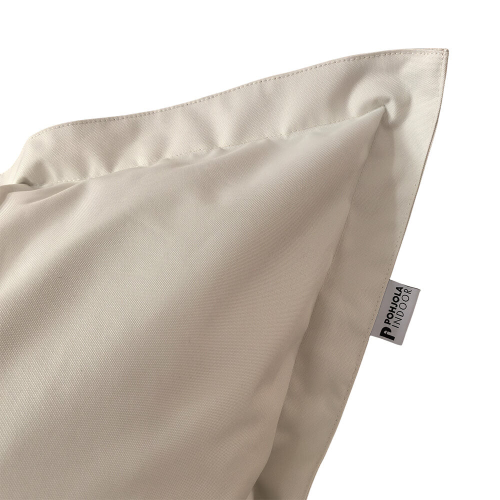 Säkkituoli beige 180 x 140 cm rouhevaahtomuovitäytteellä