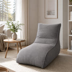 Säkkituoli Lounge 130 cm harmaa – vaahtomuovirouhetäyte