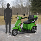 Senioriskootteri 1000 W – 25 km/h, 48V20Ah, varashälytin