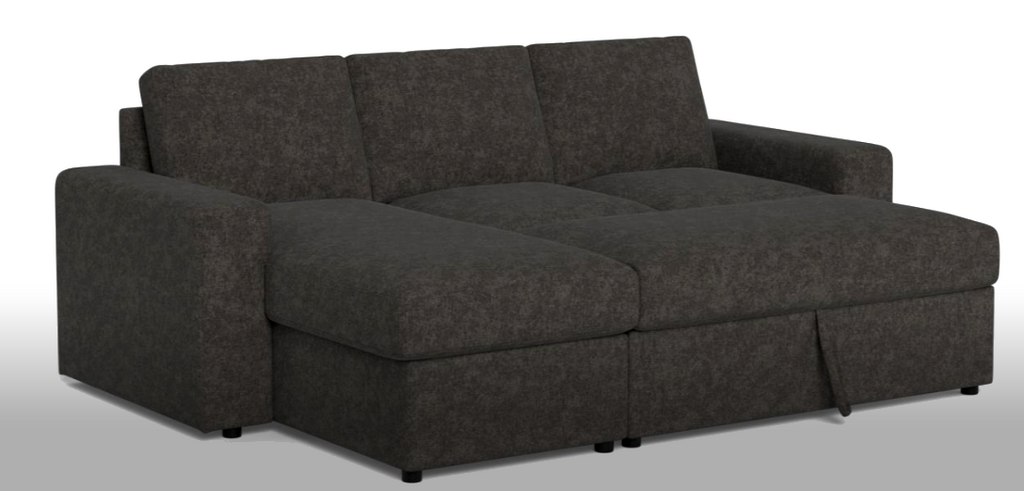 Conan bäddsoffa med divan mörkgrå