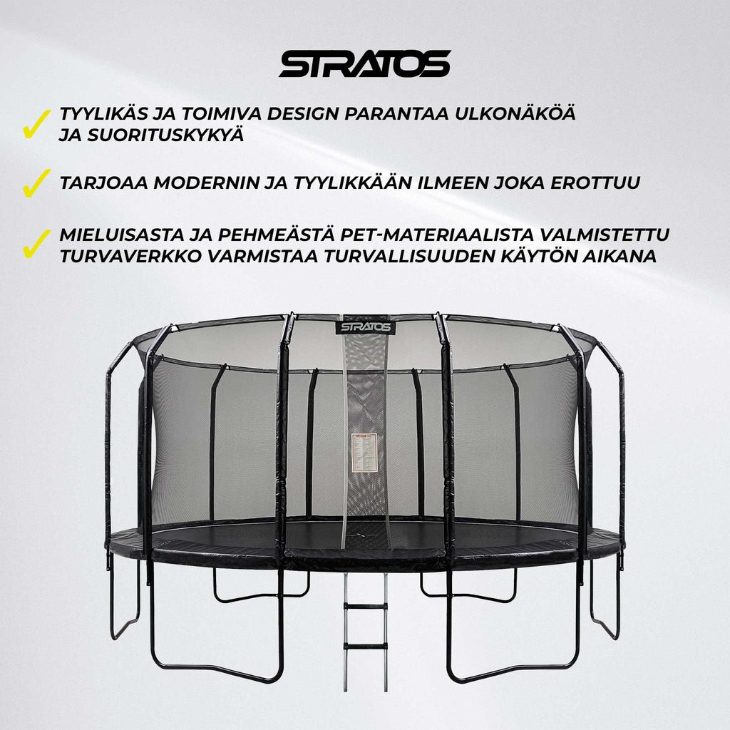 Stratos Trampoliini 488cm Premium Black Line