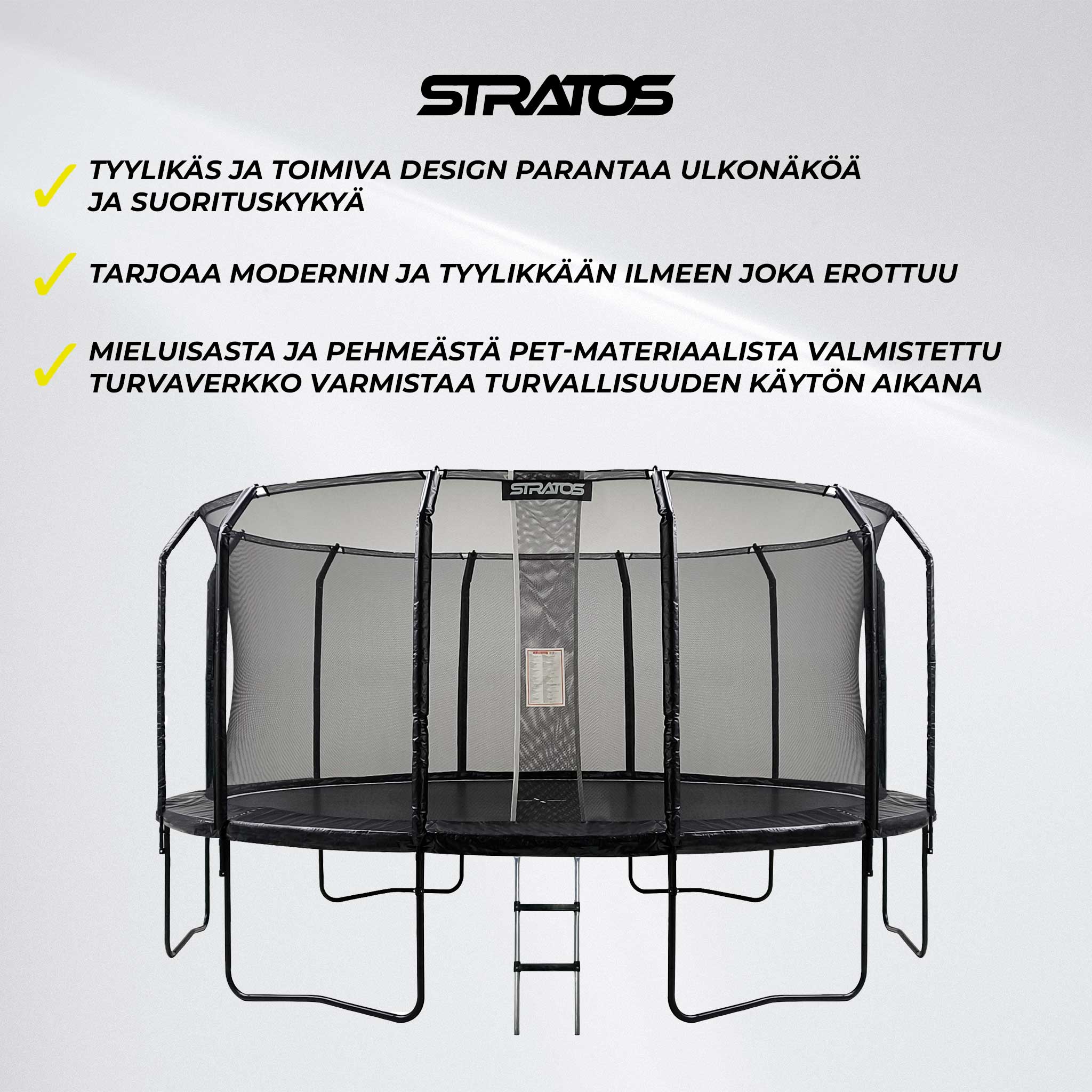 Stratos Trampoliini 488cm Premium Black Line