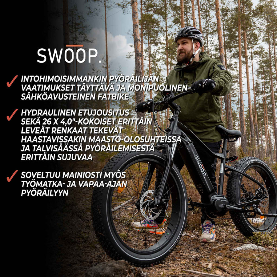 SWOOP SÄHKÖPYÖRÄ FATBIKE 26