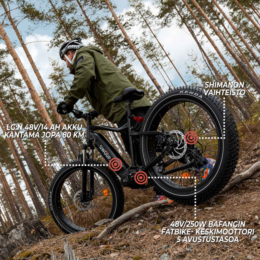 SWOOP SÄHKÖPYÖRÄ FATBIKE 26