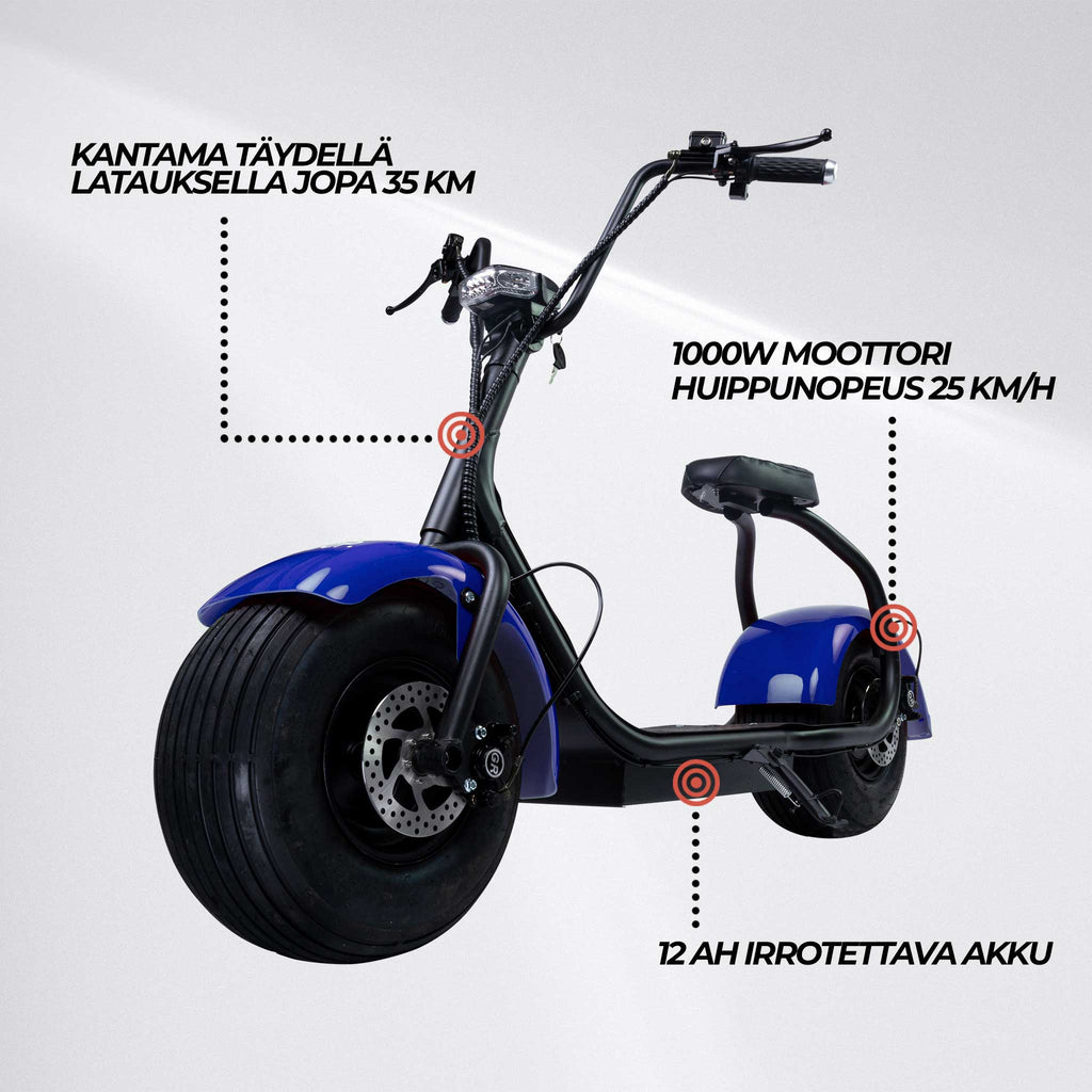 SWOOP SÄHKÖPOTKULAUTA CRUISER SININEN N2
