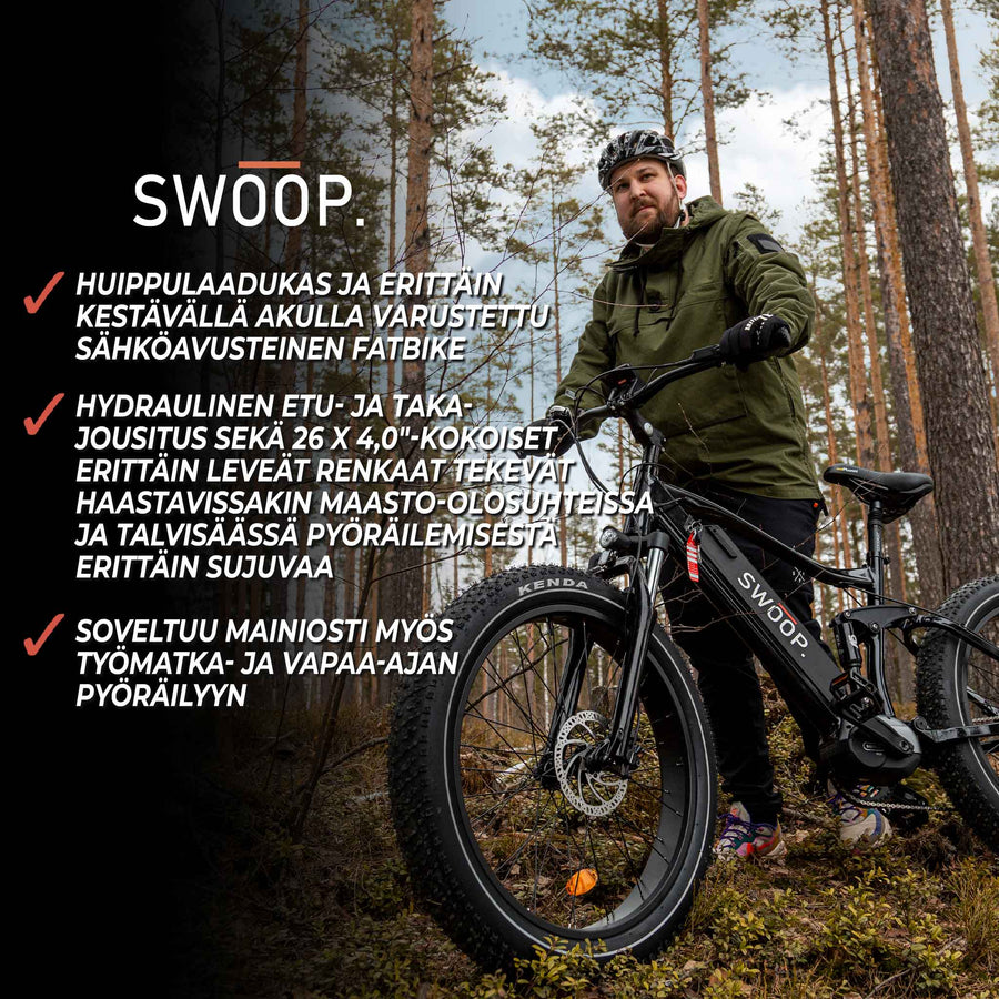 SWOOP SÄHKÖPYÖRÄ FATBIKE 26