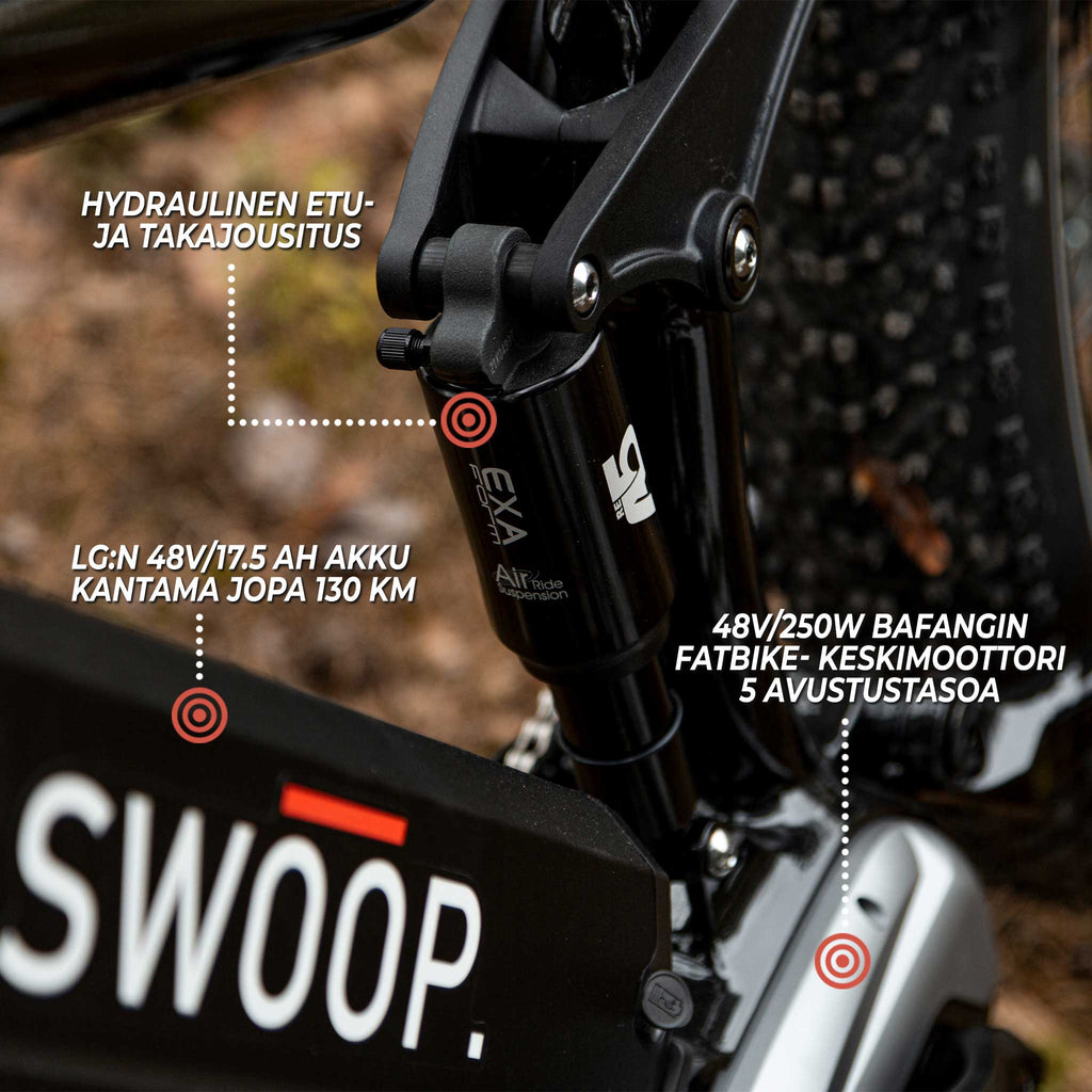 SWOOP SÄHKÖPYÖRÄ FATBIKE 26" RANGER