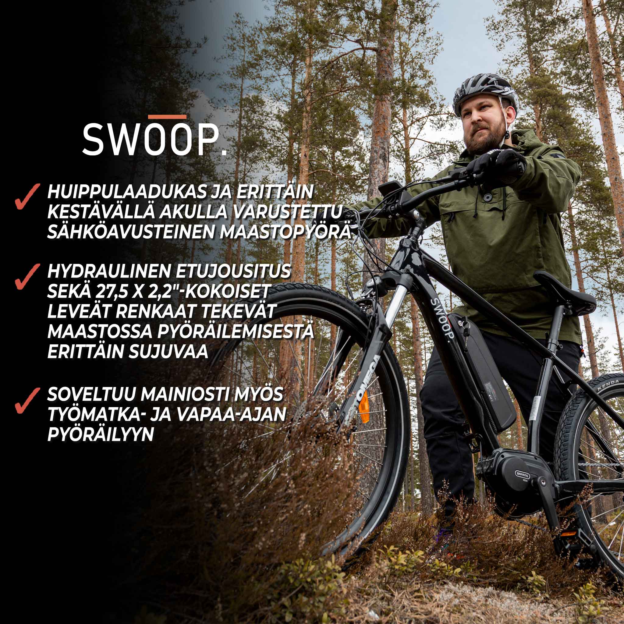 SWOOP SÄHKÖPYÖRÄ MTB 27,5" SEEKER