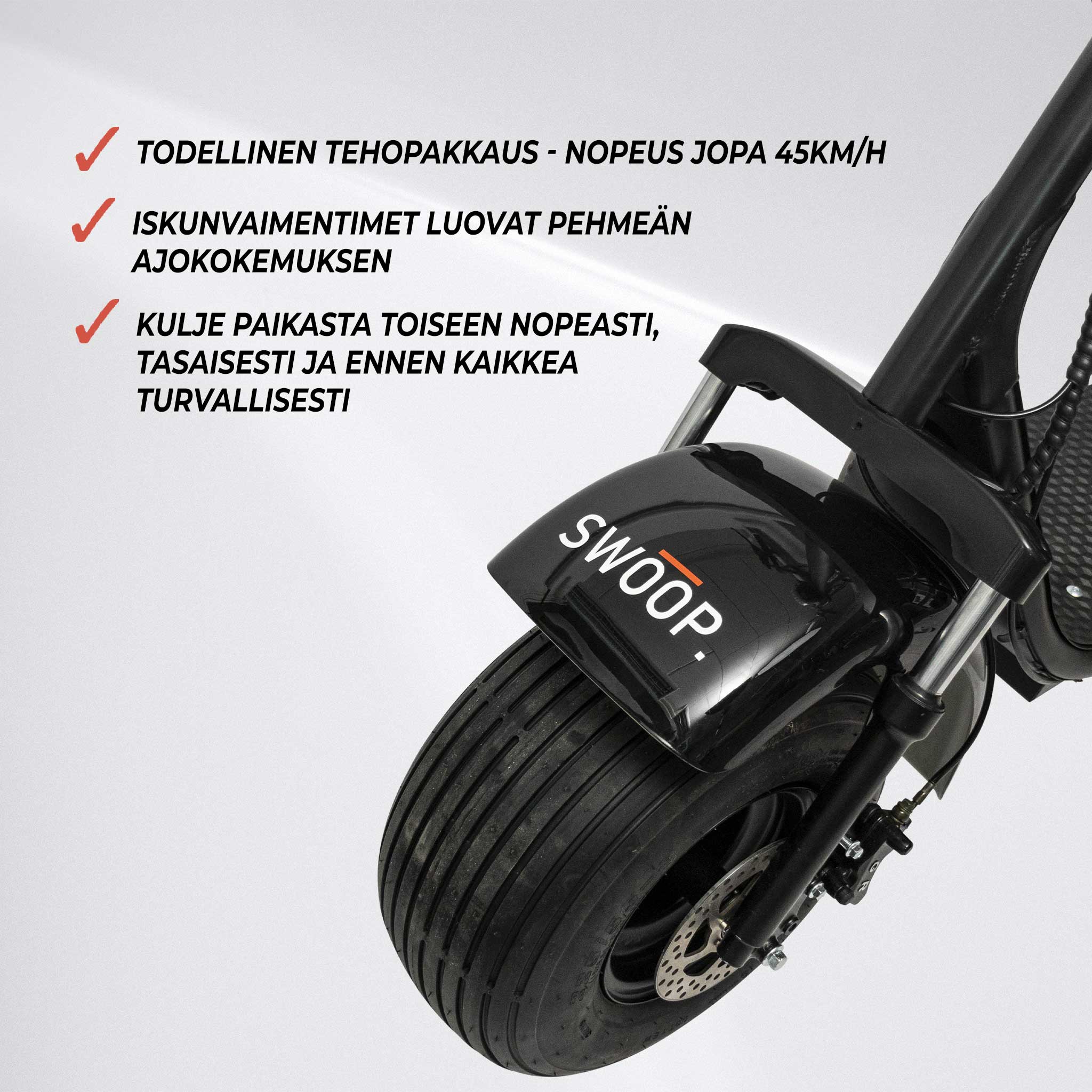 SWOOP SÄHKÖPOTKULAUTA CRUISER TURBO 2000w