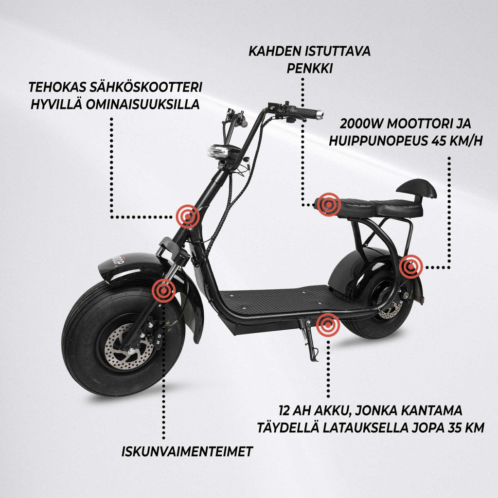 SWOOP SÄHKÖPOTKULAUTA CRUISER TURBO 2000w