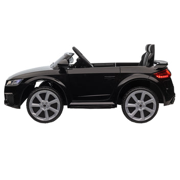 Lasten sähköauto Audi TT RS Roadster, kaukosäädin, musiikki ja LED, 3–5 v, musta