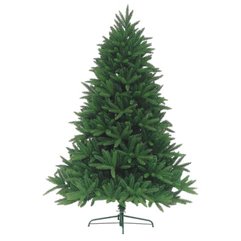 Julgran 210 cm – 1090 grenar, PE/PVC, automatiskt utfällbara grenar
