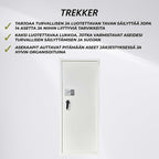 Trekker Asekaappi 14-Asetta AS1400, Valkoinen, Digitaalilukolla