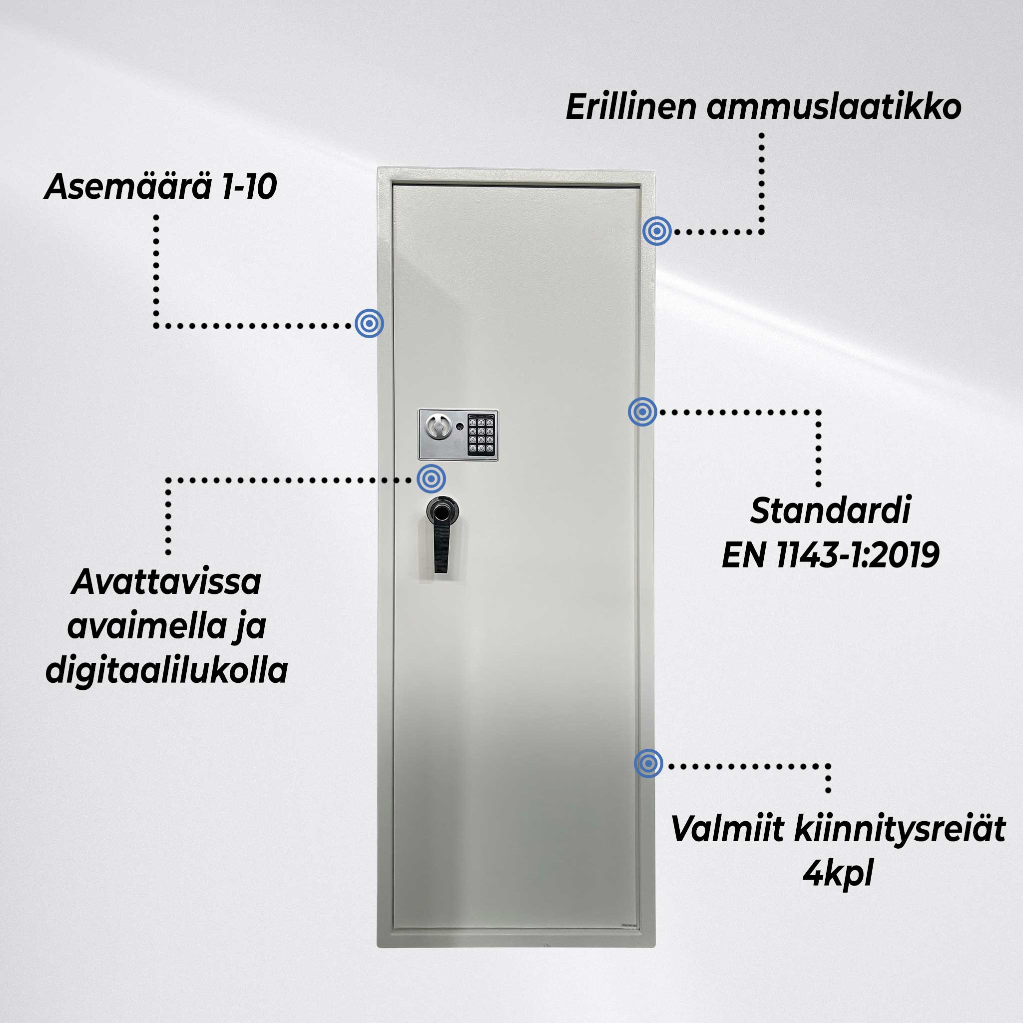 TR ASEKAAPPI 10-ASETTA AS1000 V2, VALKOINEN