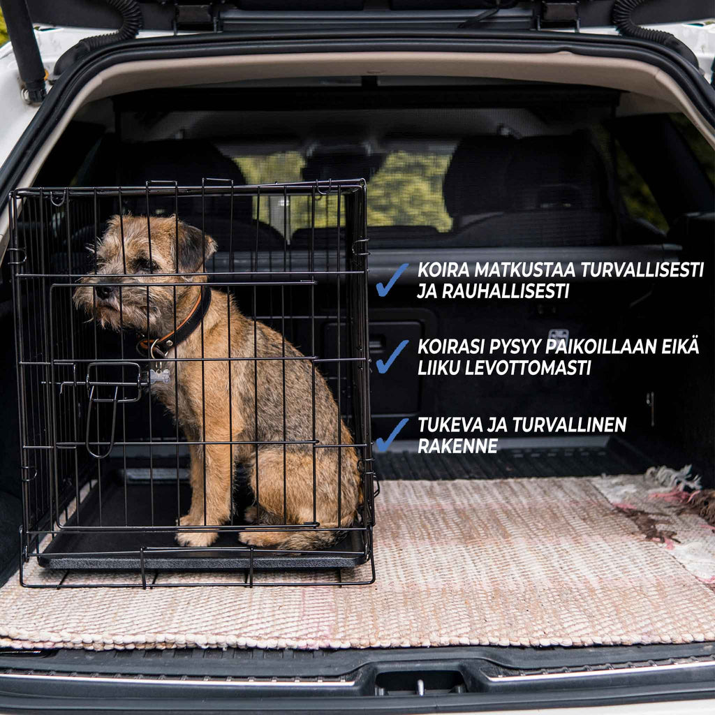 TREKKER KOIRAN KULJETUSHÄKKI KEVYTMETALLI L