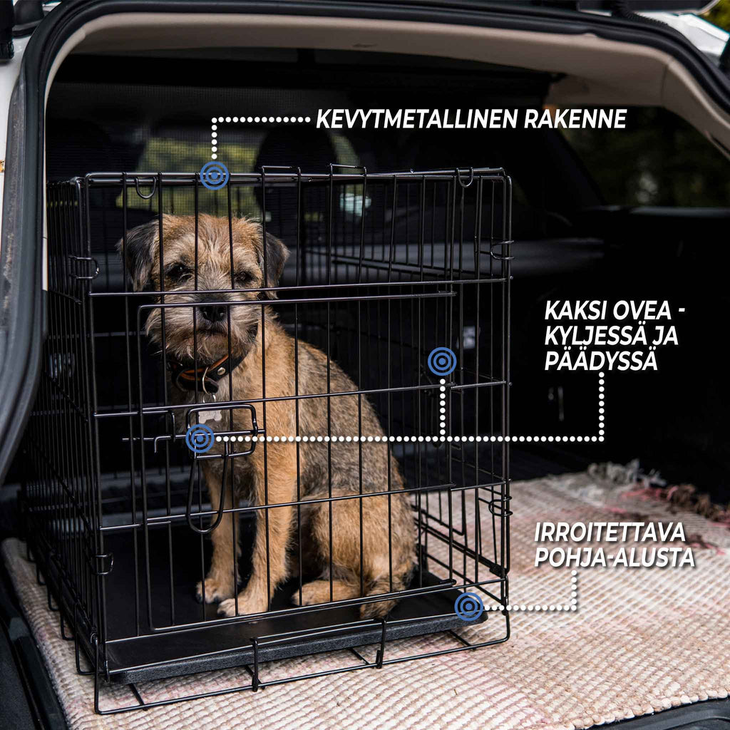 TREKKER KOIRAN KULJETUSHÄKKI KEVYTMETALLI XL