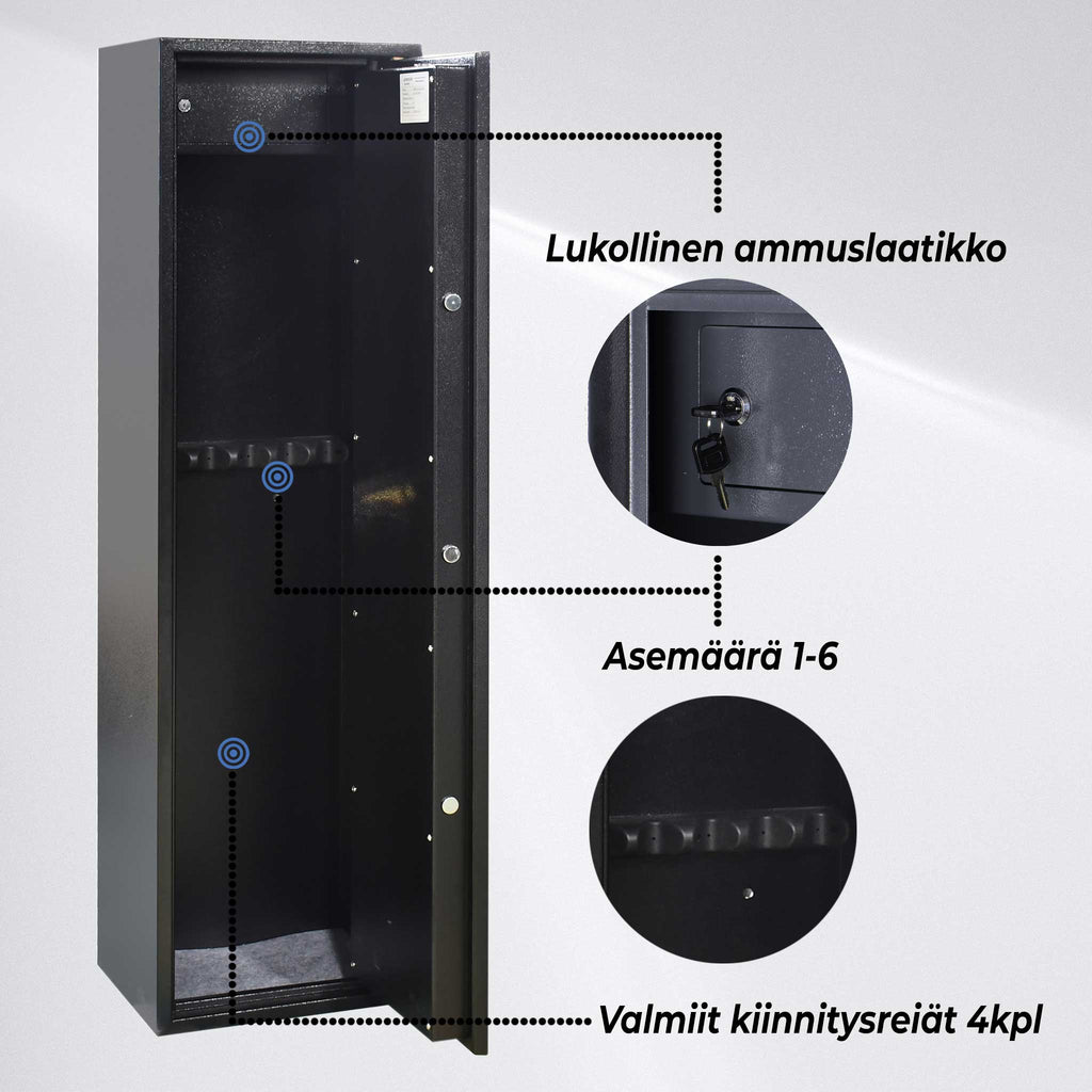 TR ASEKAAPPI 6-ASETTA AS600 MUSTA