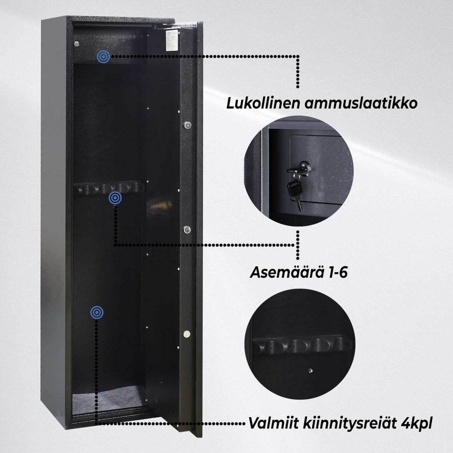 TR ASEKAAPPI 6-ASETTA AS600 MUSTA