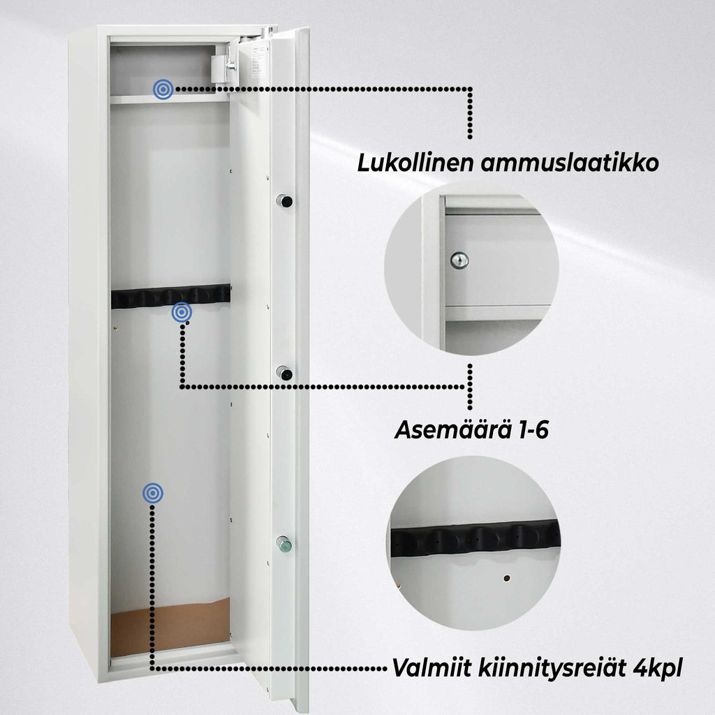 TR ASEKAAPPI 6-ASETTA AS600 VALKOINEN