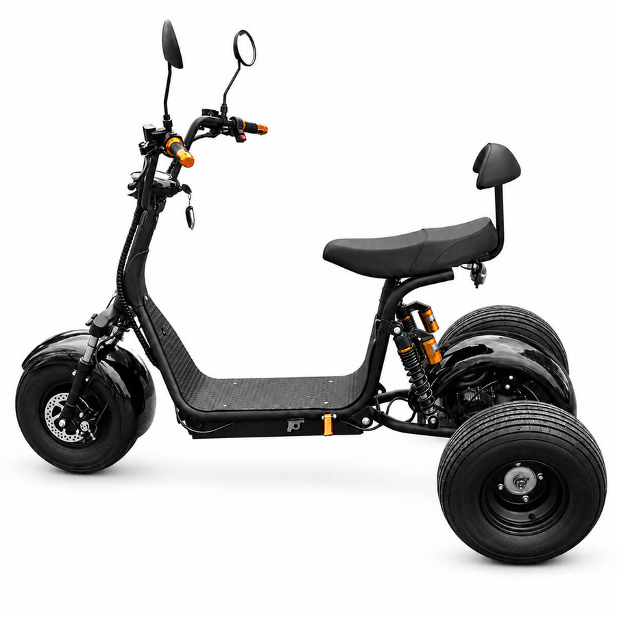 Kolmirenkainen sähköskootteri 2000W – 60V 20Ah, jopa 60 km, 2-paikkainen