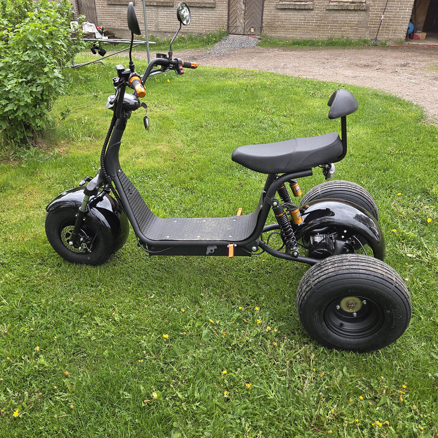 Kolmirenkainen sähköskootteri 2000W – 60V 20Ah, jopa 60 km, 2-paikkainen