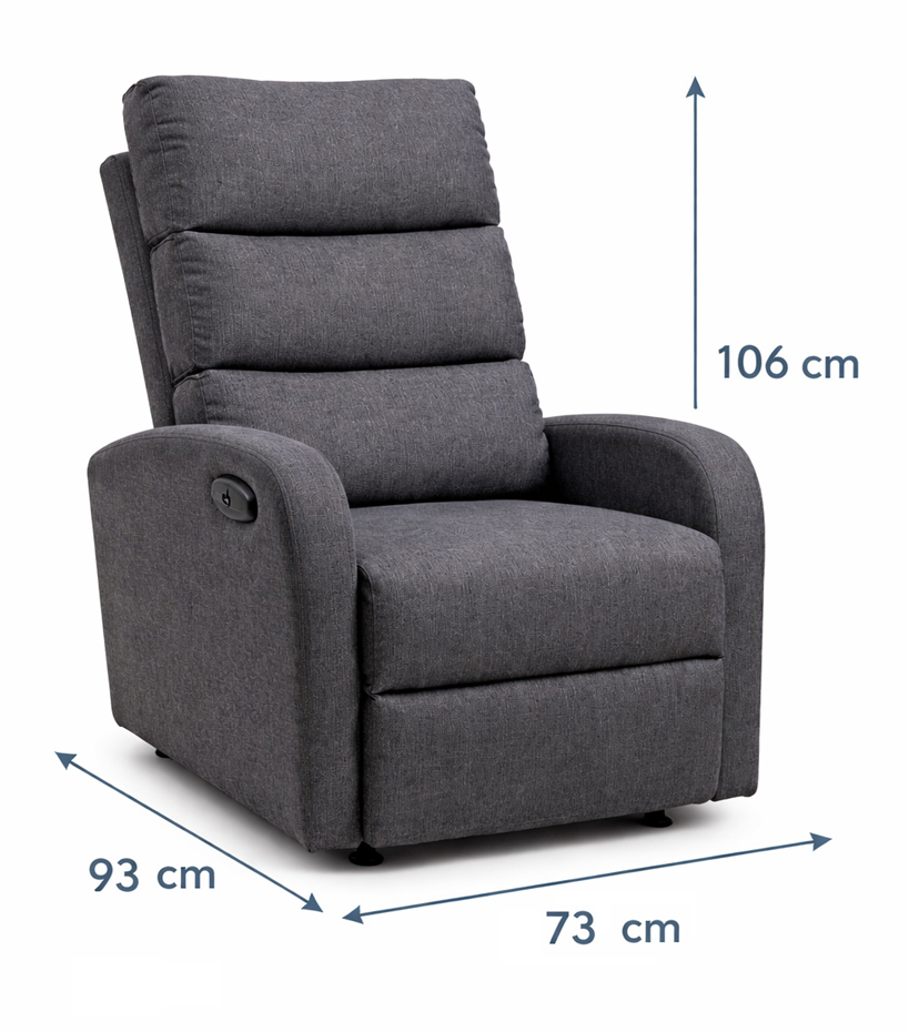 Turku Mekanismi-/Lepotuoli Tumman Harmaa