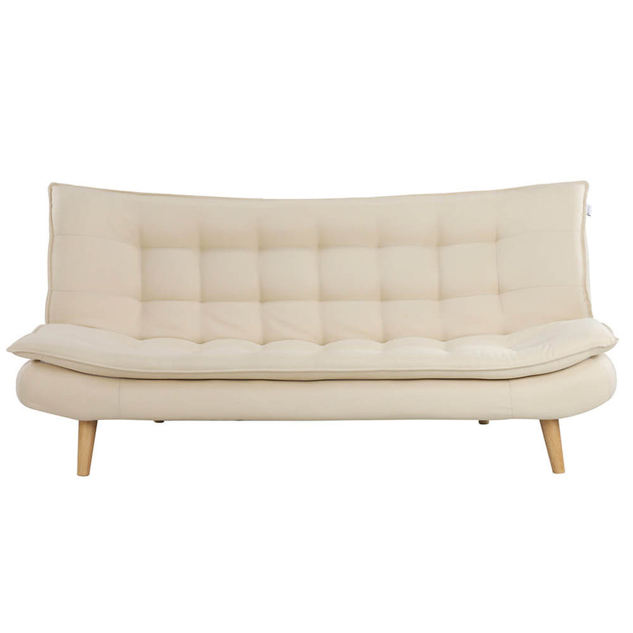 Bäddsoffa Tyyni 2-sitsig 195 cm, beige – ryggstöd med 3 lägen