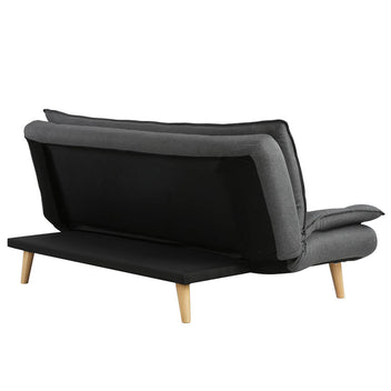 Bäddsoffa Tyyni 2-sitsig 195 cm, grå – ryggstöd med 3 lägen