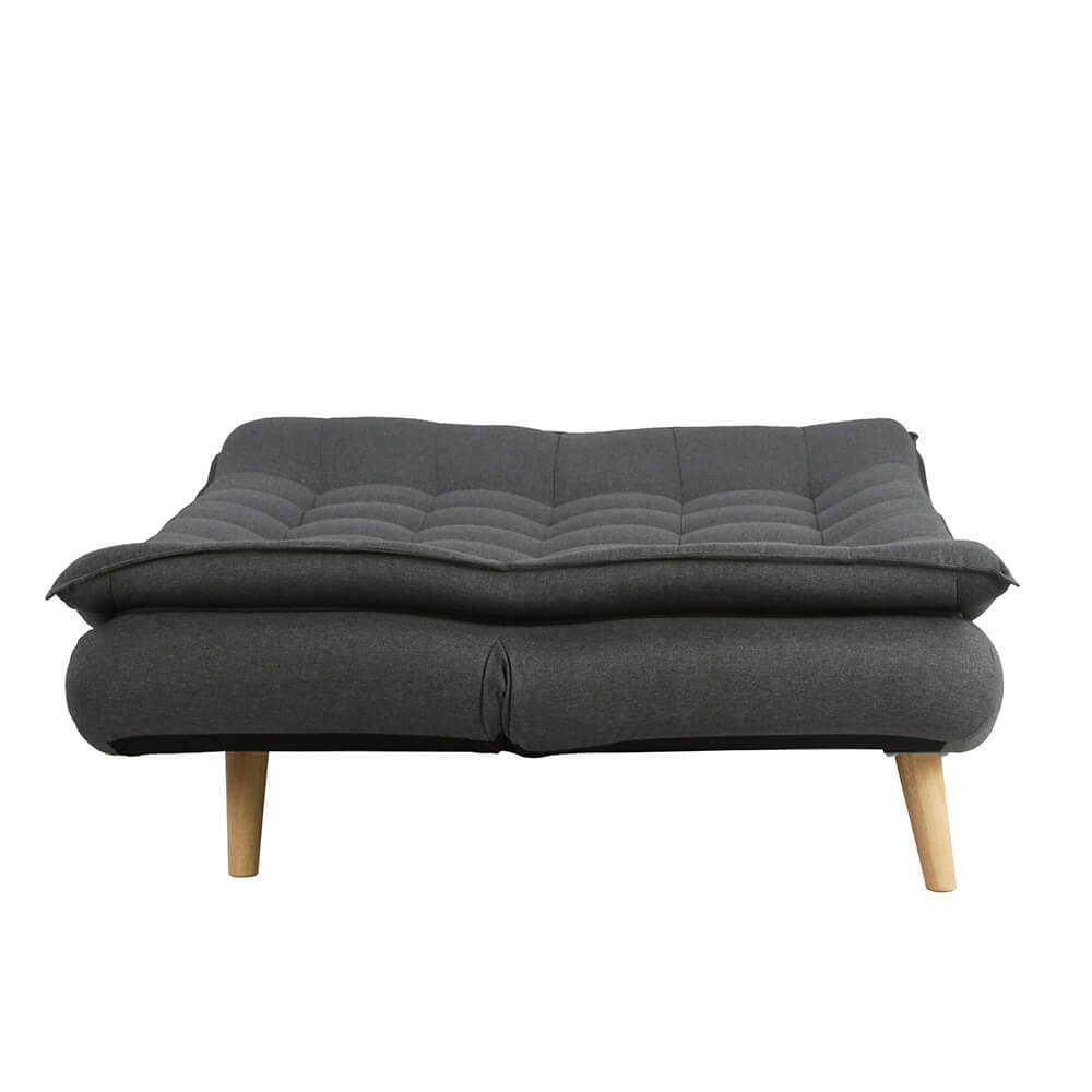 Bäddsoffa Tyyni 2-sitsig 195 cm, grå – ryggstöd med 3 lägen