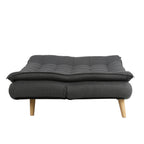 Bäddsoffa Tyyni 2-sitsig 195 cm, grå – ryggstöd med 3 lägen