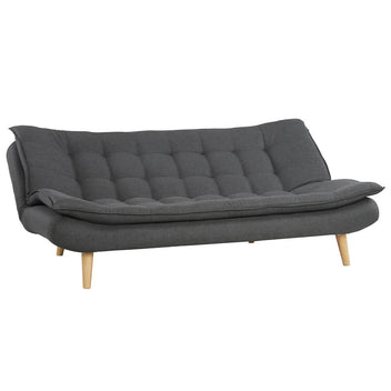 Bäddsoffa Tyyni 2-sitsig 195 cm, grå – ryggstöd med 3 lägen